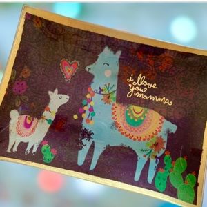 Love You Momma Natural Life Glass Dish